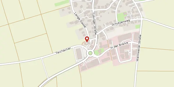 Karte der Umgebung von Teichäcker 4, 72127 Kusterdingen