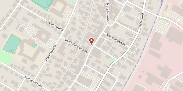 Karte der Umgebung von Hauptstraße 58, 25899 Niebüll