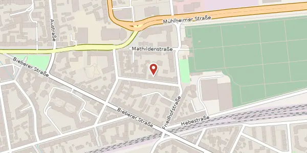 Karte der Umgebung von Querstr. 14-16, 63065 Offenbach