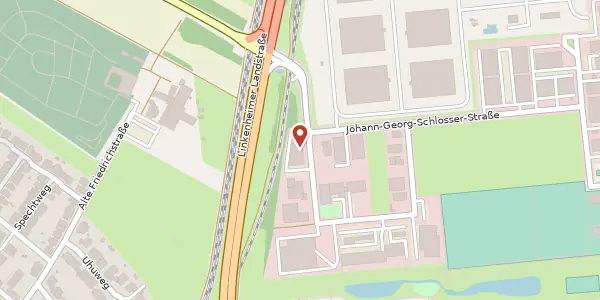 Karte der Umgebung von Johann-Georg-Schlosser-Str. 54, 76149 Karlsruhe