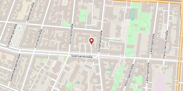 Karte der Umgebung von Sophienstraße 114a, 76135 Karlsruhe