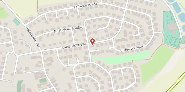 Karte der Umgebung von Latscher Str. 20, 92637 Weiden