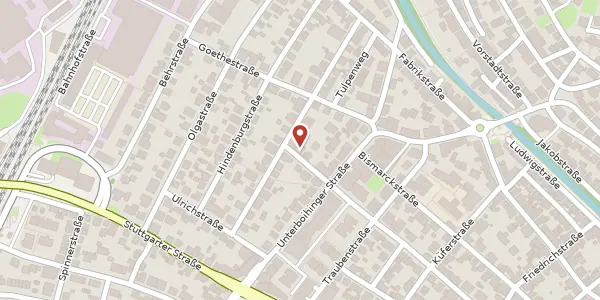 Karte der Umgebung von Schillerstraße 5, 73240 Wendlingen