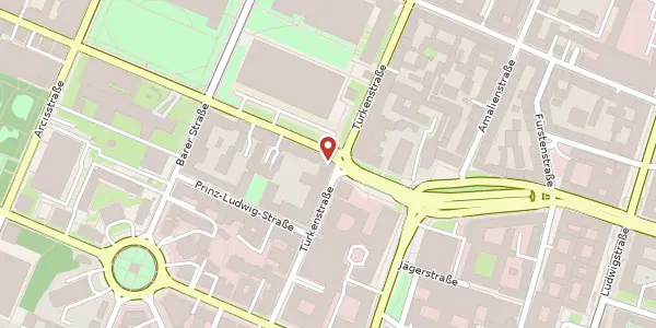 Karte der Umgebung von Gabelsbergerstr. 7, 80333 München