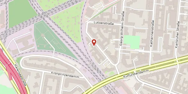 Karte der Umgebung von Ringbahnstraße 11, 10711 Berlin