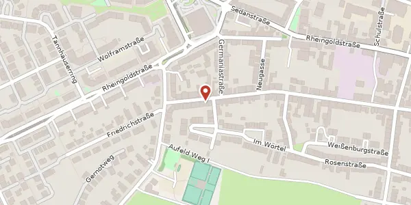 Karte der Umgebung von Friedrichstraße 125, 68199 Mannheim