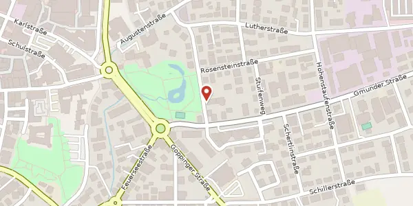 Karte der Umgebung von Theodor-Körner-Straße 13, 73614 Schorndorf