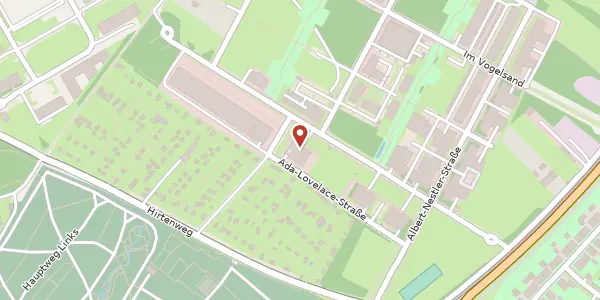 Karte der Umgebung von Emmy-Noether-Straße 17 (TPK), 76131 Karlsruhe