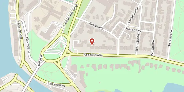Karte der Umgebung von Roeckstraße 3, 23568 Lübeck