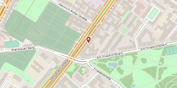 Karte der Umgebung von Greifswalder Straße 4, 10405 Berlin