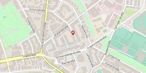 Karte der Umgebung von Wielandstraße 34/3, 89073 Ulm/Donau
