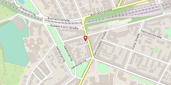 Karte der Umgebung von Sprendlinger Landstr. 5, 63069 Offenbach