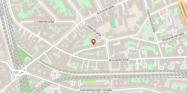 Karte der Umgebung von Wülfrather Str. 20, 40233 Düsseldorf