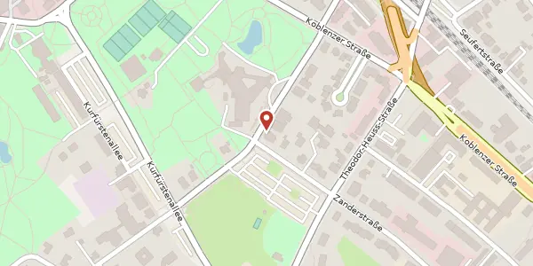 Karte der Umgebung von Friedrich-Ebert-Str. 27, 53177 Bonn