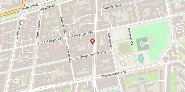 Karte der Umgebung von Friedrich-Ebert-Str. 96, 14467 Potsdam