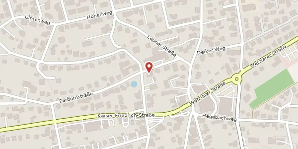 Karte der Umgebung von Wintersburgstraße 6, 35619 Braunfels