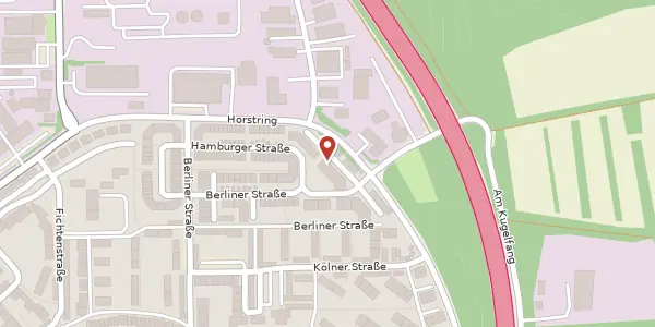 Karte der Umgebung von Hamburger Straße 43, 76829 Landau in der Pfalz