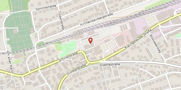 Karte der Umgebung von Bahnhofstraße 10, 71672 Marbach