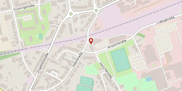 Karte der Umgebung von Veilchenweg 2, 45478 Mülheim an der Ruhr