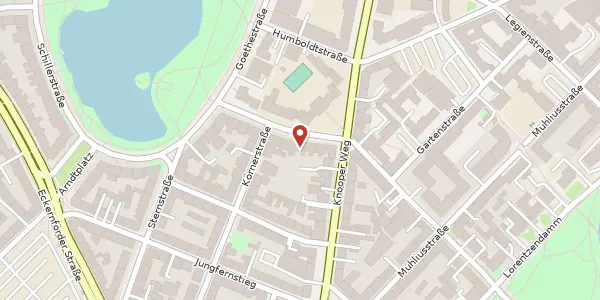 Karte der Umgebung von Klopstockstraße 7, 24103 Kiel