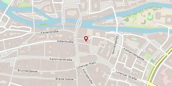 Karte der Umgebung von Bankgasse 3, 90402 Nürnberg