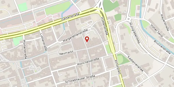 Karte der Umgebung von Erfurter Straße 9 - 13, 99867 Gotha