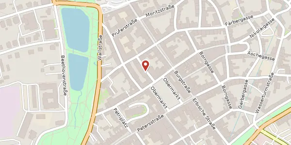 Karte der Umgebung von Kaufhausgasse 3, 09599 Freiberg
