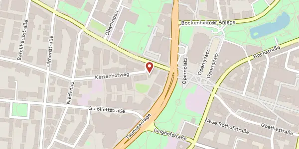 Karte der Umgebung von Kettenhofweg 1, 60325 Frankfurt