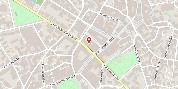 Karte der Umgebung von Prinzregentenstr. 2, 83022 Rosenheim
