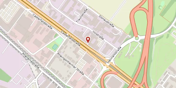 Karte der Umgebung von Casterfeldstraße 93, 68199 Mannheim