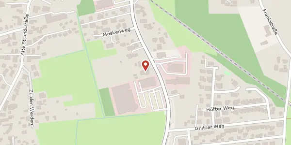 Karte der Umgebung von Möskenweg 24 a, 17454 Seebad Zinnowitz