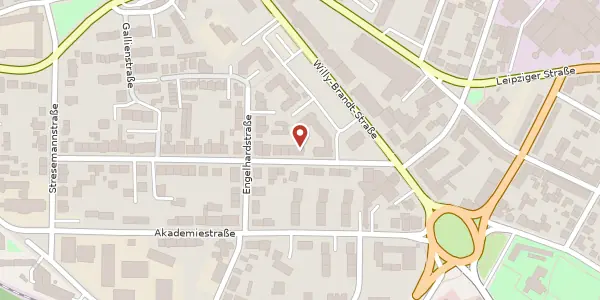 Karte der Umgebung von Friedrichstr. 6, 63450 Hanau