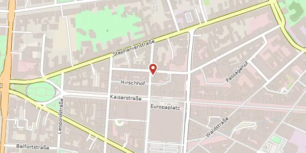 Karte der Umgebung von Douglasstraße 11-15, 76133 Karlsruhe