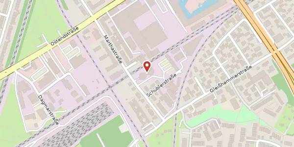 Karte der Umgebung von Marthastr. 16, 90482 Nürnberg