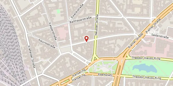 Karte der Umgebung von Schillingstr. 16, 50670 Köln