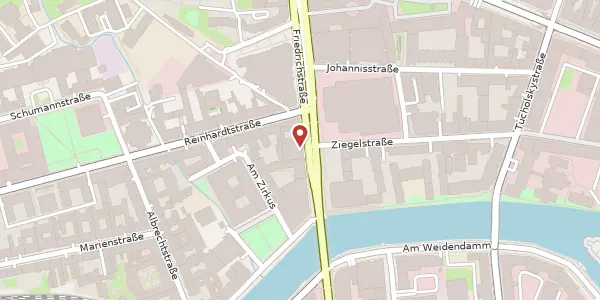 Karte der Umgebung von Friedrichstraße 134, 10117 Berlin