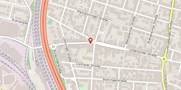 Karte der Umgebung von Unterländer Straße 59-61, 70435 Stuttgart