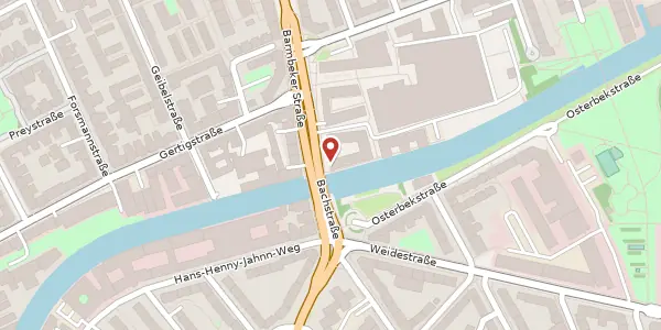Karte der Umgebung von Barmbeker Straße 2-6, 22303 Hamburg