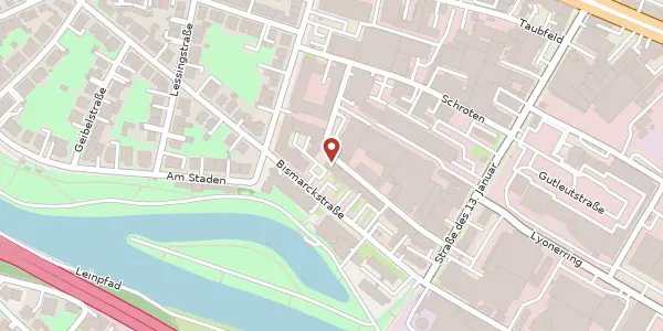Karte der Umgebung von Bismarckstraße 122, 66121 Saarbrücken