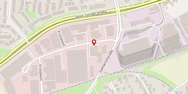 Karte der Umgebung von Krützpoort 6, 47804 Krefeld