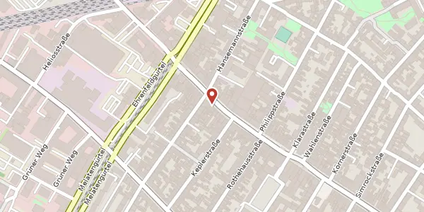 Karte der Umgebung von Venloer Str. 351, 50823 Köln
