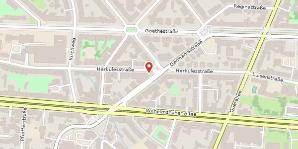 Karte der Umgebung von Germaniastraße 9, 34119 Kassel