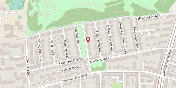 Karte der Umgebung von Specklinplatz 20, 81377 München