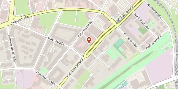 Karte der Umgebung von Löbtauer Straße 44, 01159 Dresden