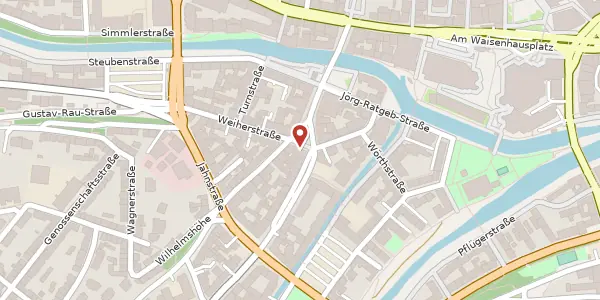 Karte der Umgebung von Weiherstraße 13, 75173 Pforzheim