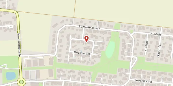 Karte der Umgebung von Beekswiese 4, 38116 Braunschweig