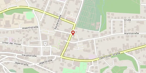 Karte der Umgebung von Rathausstr. 4, 33813 Oerlinghausen
