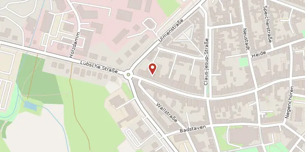 Karte der Umgebung von Lübsche Straße 81, 23966 Wismar