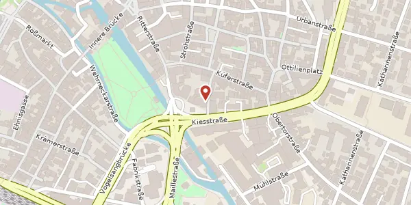 Karte der Umgebung von Adlerstraße 6, 73728 Esslingen