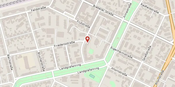 Karte der Umgebung von Landgrafenstr. 30, 63071 Offenbach